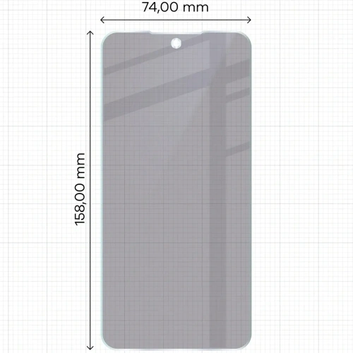 Prywatyzujące szkło hybrydowe Bizon Glass Mule Shadow do Samsung Galaxy A35 5G matowe