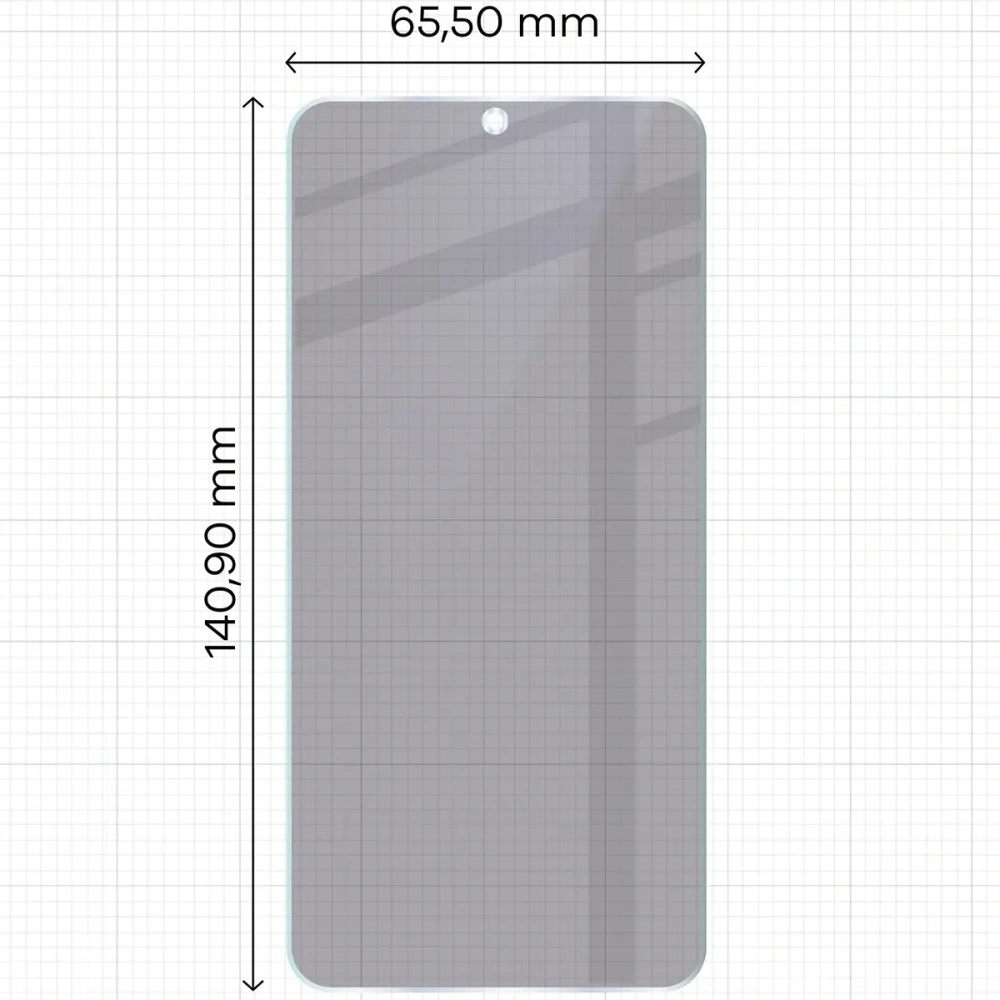 Prywatyzujące szkło hybrydowe Bizon Glass Mule Shadow do Samsung Galaxy S23 matowe