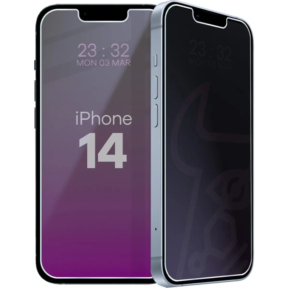 Prywatyzujące szkło hybrydowe Bizon Glass Mule Shadow do Apple iPhone 14 matowe