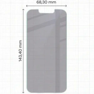 Prywatyzujące szkło hybrydowe Bizon Glass Mule Shadow do Apple iPhone 14 matowe