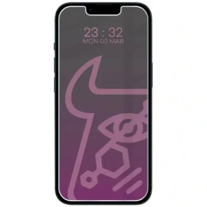 Prywatyzujące szkło hybrydowe Bizon Glass Mule Shadow do Apple iPhone 14 matowe