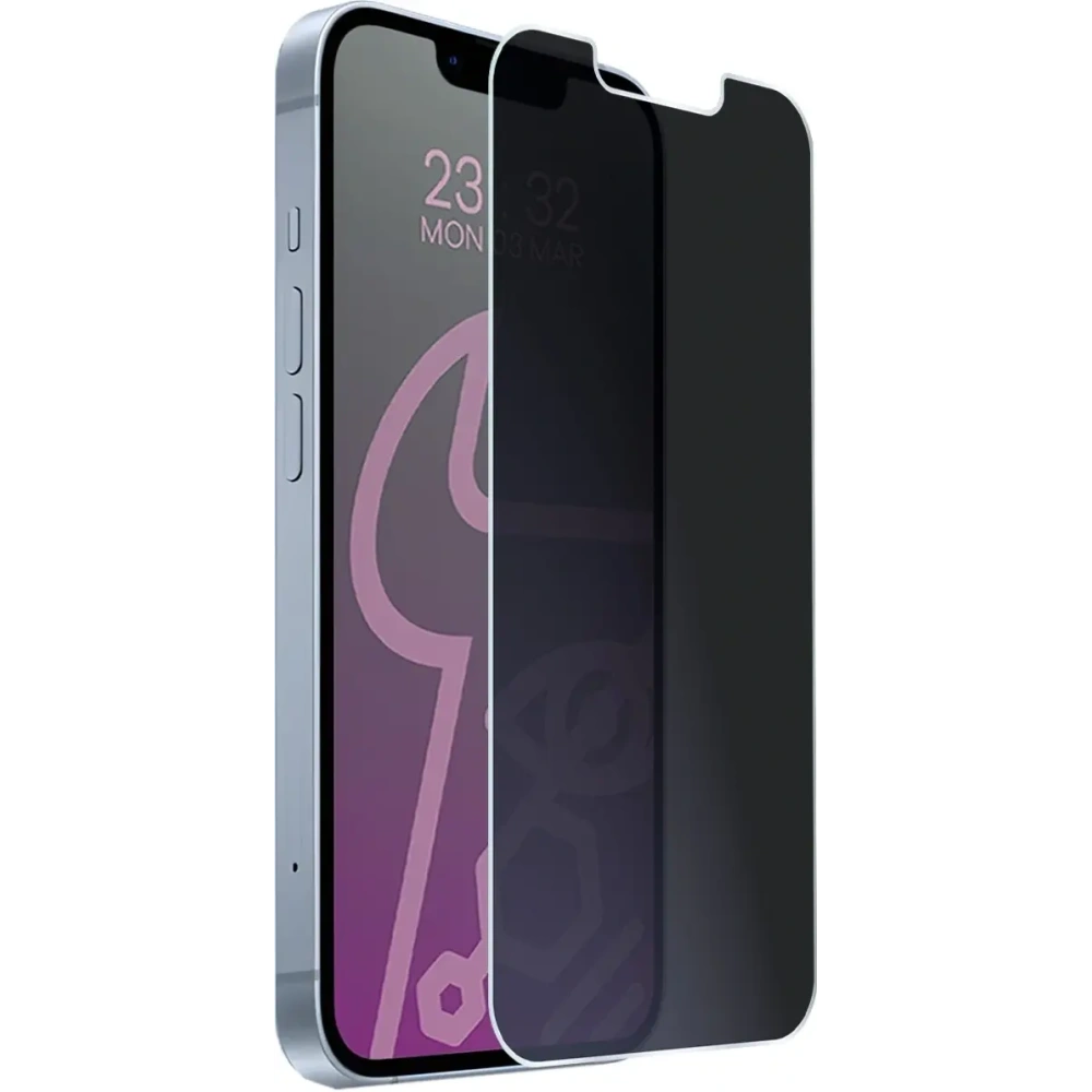 Prywatyzujące szkło hybrydowe Bizon Glass Mule Shadow do Apple iPhone 14 matowe