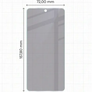 Prywatyzujące szkło hybrydowe Bizon Glass Mule Shadow do Motorola Moto G86 5G matowe