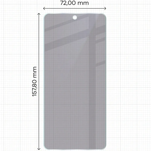 Prywatyzujące szkło hybrydowe Bizon Glass Mule Shadow do Motorola Moto G86 5G matowe