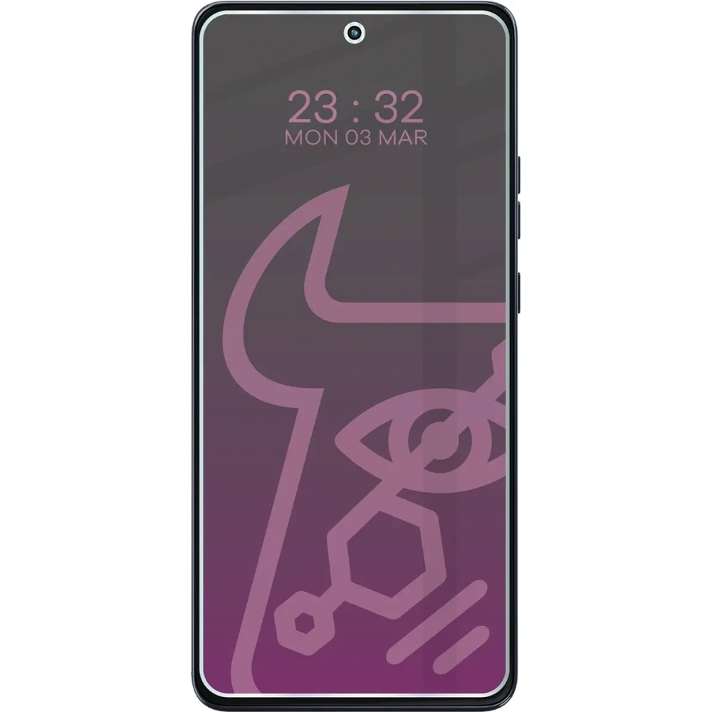 Prywatyzujące szkło hybrydowe Bizon Glass Mule Shadow do Motorola Moto G86 5G matowe