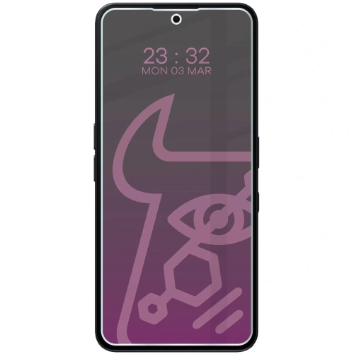 Prywatyzujące szkło hybrydowe Bizon Glass Mule Shadow do Nothing Phone (3a) Pro matowe