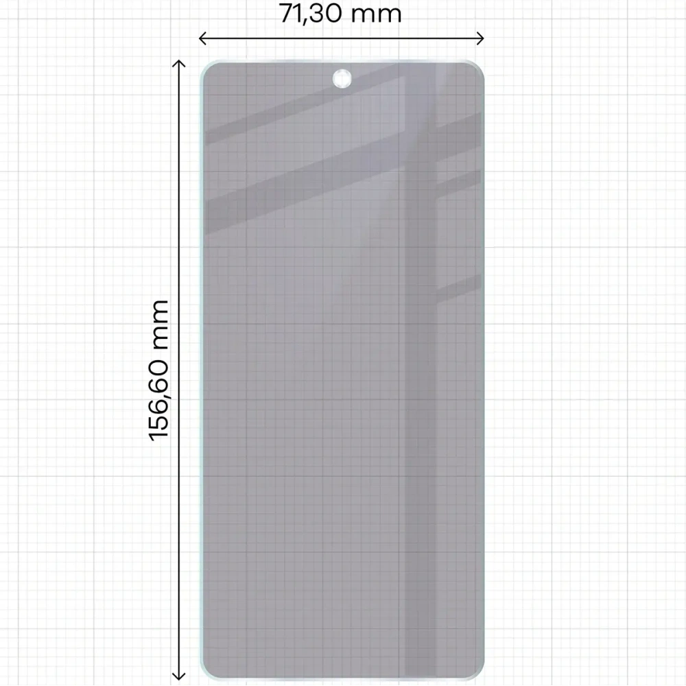 Prywatyzujące szkło hybrydowe Bizon Glass Mule Shadow do Xiaomi POCO F7 Ultra matowe