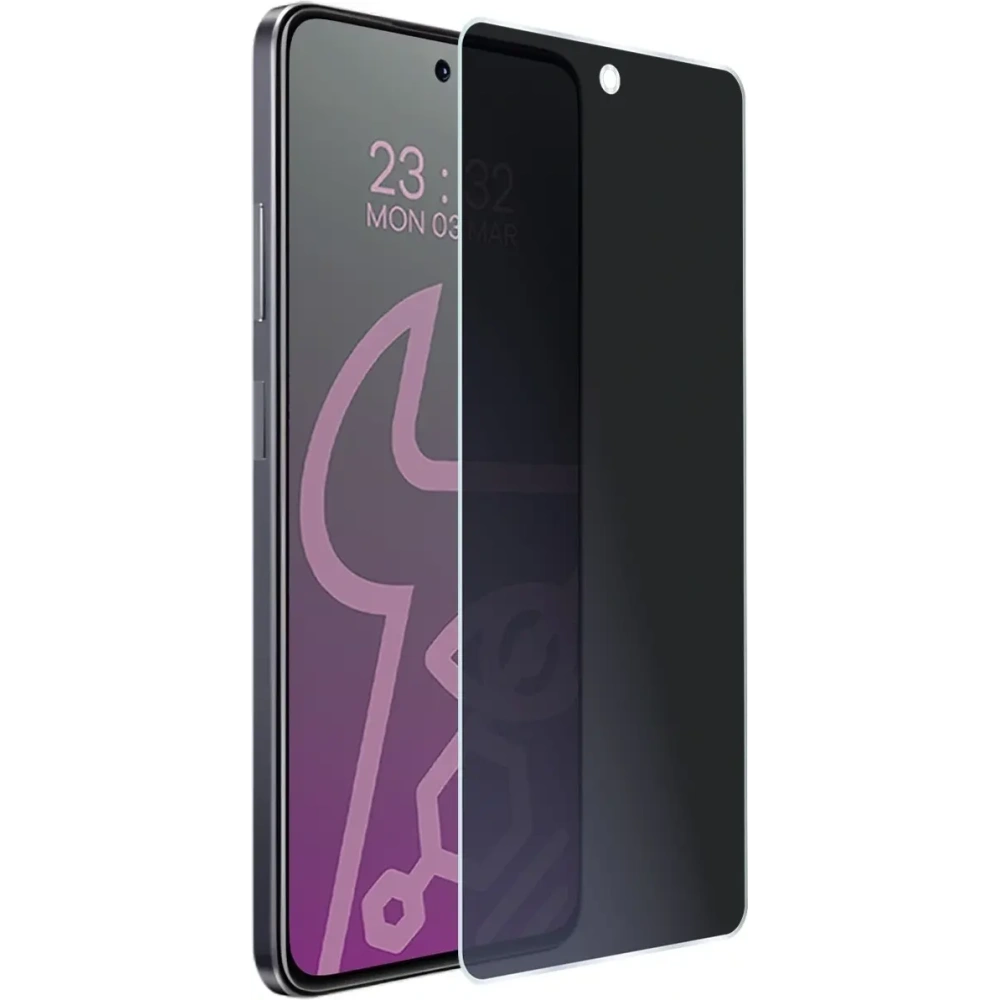 Prywatyzujące szkło hybrydowe Bizon Glass Mule Shadow do Realme 14x 5G matowe