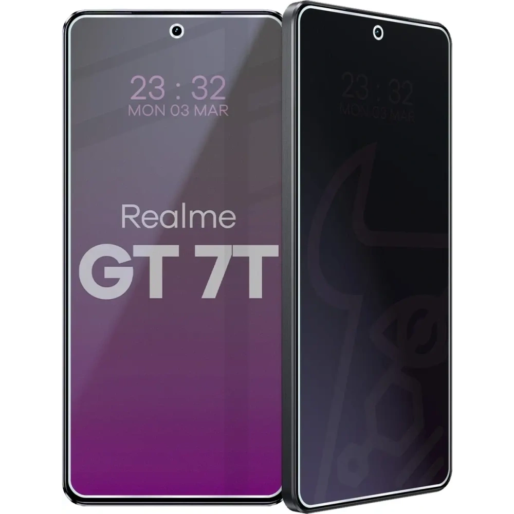 Prywatyzujące szkło hybrydowe Bizon Glass Mule Shadow do Realme GT 7T matowe