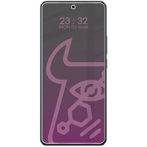 Prywatyzujące szkło hybrydowe Bizon Glass Mule Shadow do Realme GT 7T matowe