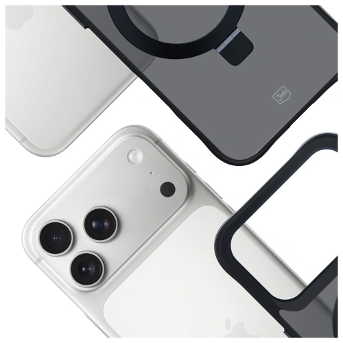 Etui 3MK Smoke Case Mag&Stand do Apple iPhone 17 Pro