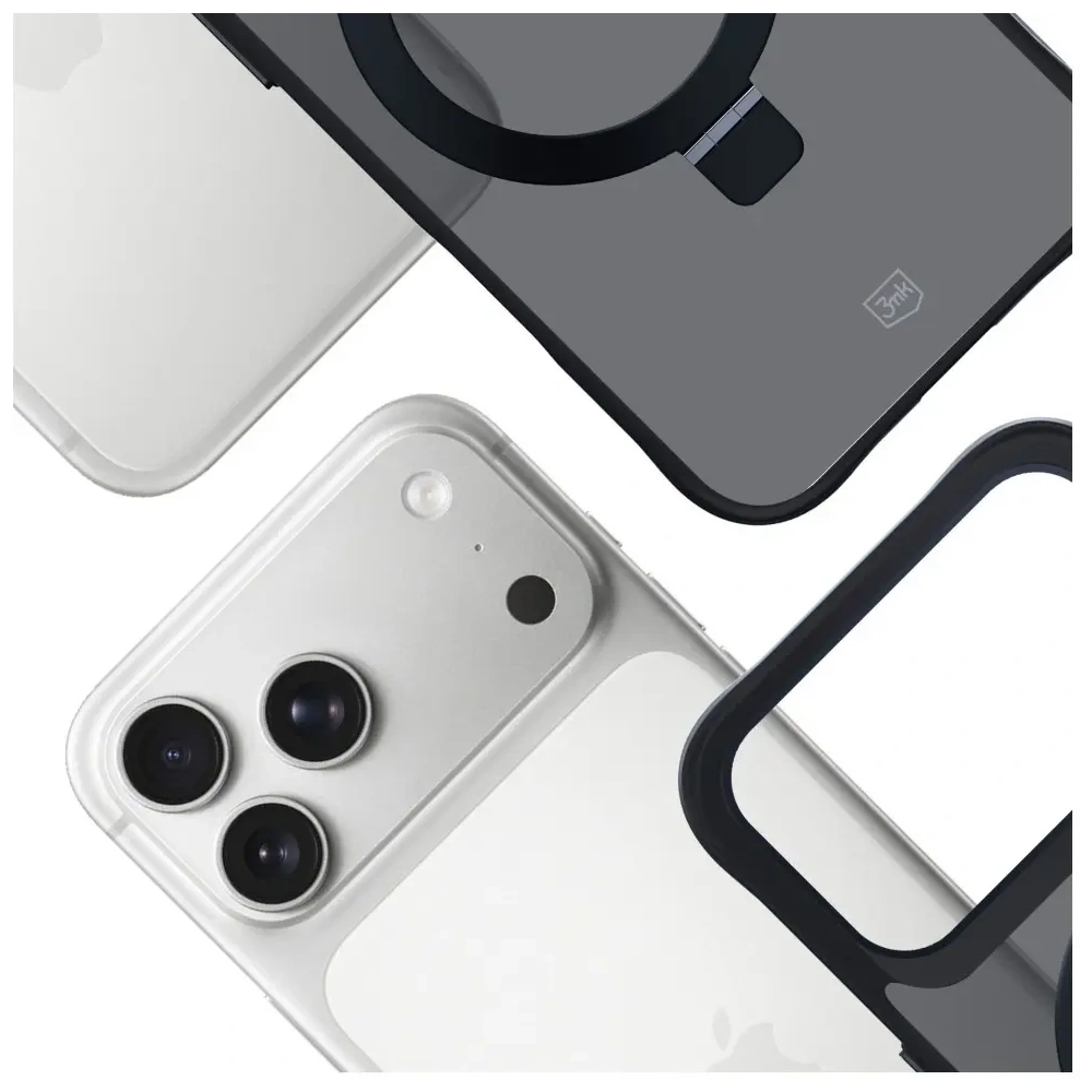 Etui 3MK Smoke Case Mag&Stand do Apple iPhone 17 Pro