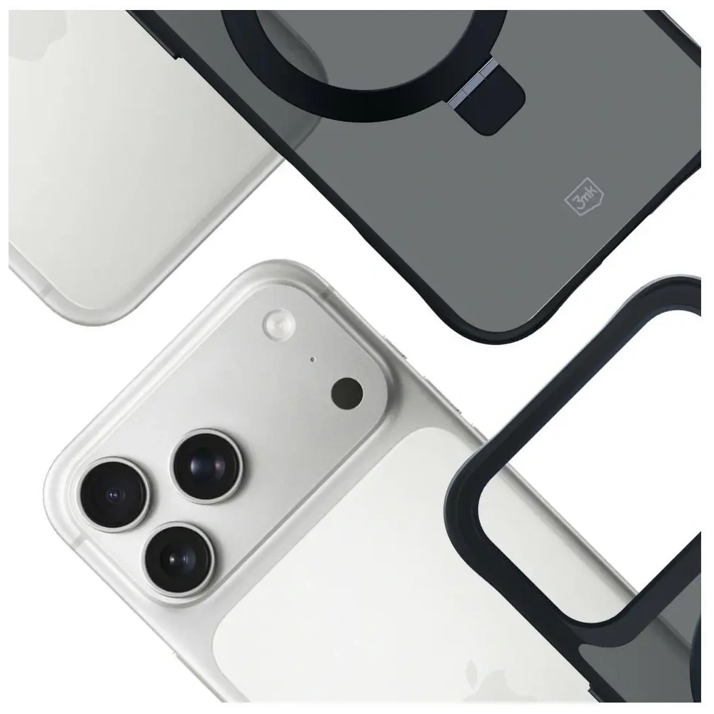 Etui 3MK Smoke Case Mag&Stand do Apple iPhone 17 Pro Max