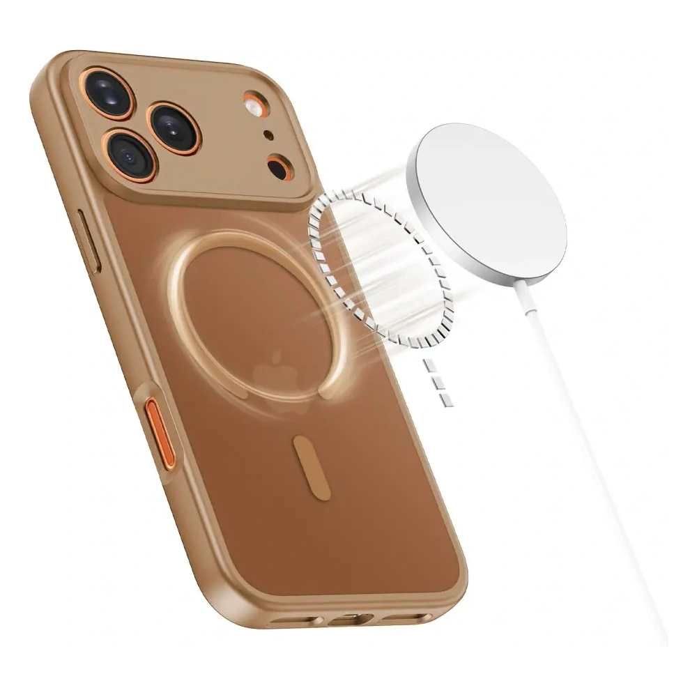 Etui Tech-Protect BasicMag MagSafe do Apple iPhone 17 Pro Matte Brown