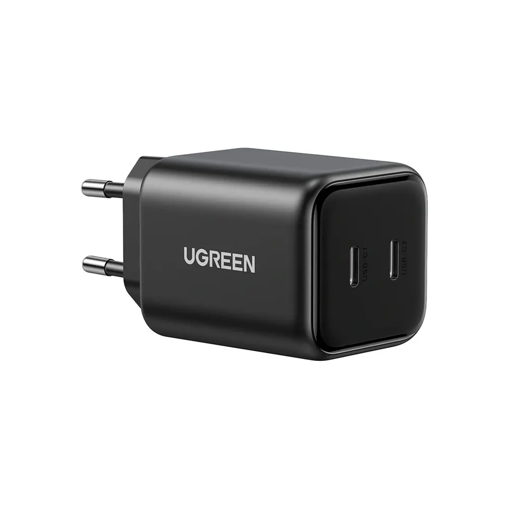 Ładowarka sieciowa Dual UGREEN 2xUSB-C GaN 45W X526 (czarny)