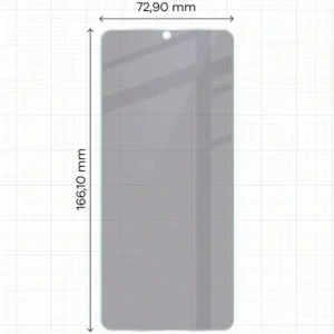 Prywatyzujące szkło hybrydowe Bizon Glass Mule Shadow do Xiaomi POCO C75 matowe