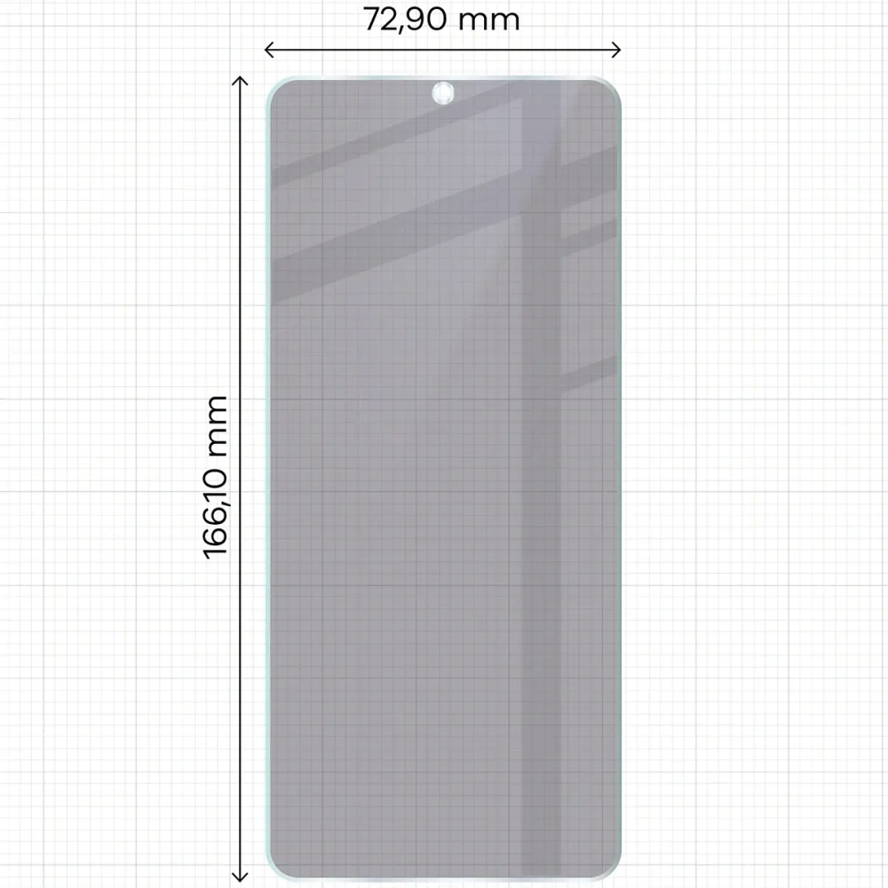 Prywatyzujące szkło hybrydowe Bizon Glass Mule Shadow do Xiaomi POCO C75 matowe