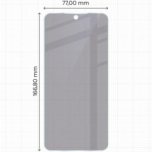 Prywatyzujące szkło hybrydowe Bizon Glass Mule Shadow do Xiaomi Redmi 15 5G matowe