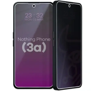 Prywatyzujące szkło hybrydowe Bizon Glass Mule Shadow do Nothing Phone (3a) matowe