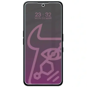 Prywatyzujące szkło hybrydowe Bizon Glass Mule Shadow do Nothing Phone (3a) matowe