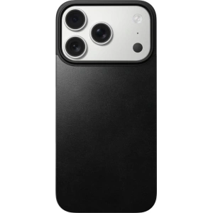Nakładka na plecki NOMAD Magnetic Leather Back do Apple iPhone 17 Pro kompatybilna z MagSafe, skóra Horween (black)