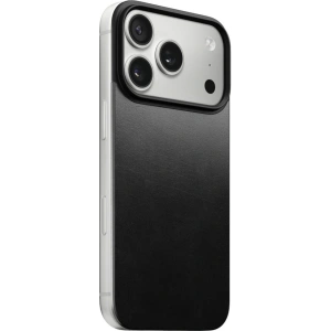 Nakładka na plecki NOMAD Magnetic Leather Back do Apple iPhone 17 Pro kompatybilna z MagSafe, skóra Horween (black)