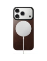Nakładka na plecki NOMAD Magnetic Leather Back do Apple iPhone 17 Pro kompatybilna z MagSafe, skóra Horween (rustic brown)