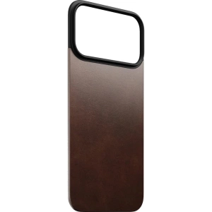 Nakładka na plecki NOMAD Magnetic Leather Back do Apple iPhone 17 Pro Max kompatybilna z MagSafe, skóra Horween (rustic brown