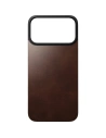 Nakładka na plecki NOMAD Magnetic Leather Back do Apple iPhone 17 Pro Max kompatybilna z MagSafe, skóra Horween (rustic brown