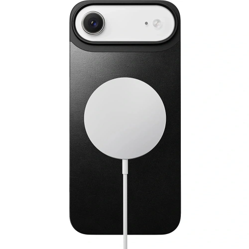 Nakładka na plecki NOMAD Magnetic Leather Back do Apple iPhone Air kompatybilna z MagSafe, skóra Horween (black)