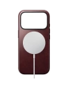 Skórzane etui NOMAD Modern Leather Case do Apple iPhone 17 Pro kompatybilne z MagSafe, skóra Horween (burgundy)