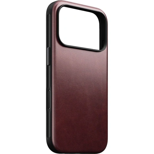 Skórzane etui NOMAD Modern Leather Case do Apple iPhone 17 Pro kompatybilne z MagSafe, skóra Horween (burgundy)