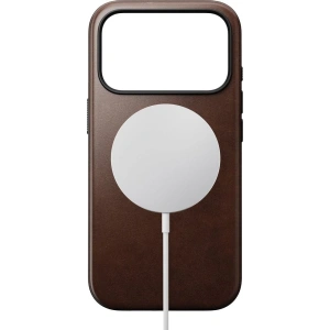 Skórzane etui NOMAD Modern Leather Case do Apple iPhone 17 Pro kompatybilne z MagSafe, skóra Horween (rustic brown)