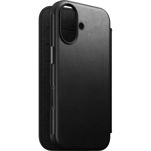 Skórzane etui NOMAD Modern Leather Folio do Apple iPhone 17 kompatybilne z MagSafe (black)
