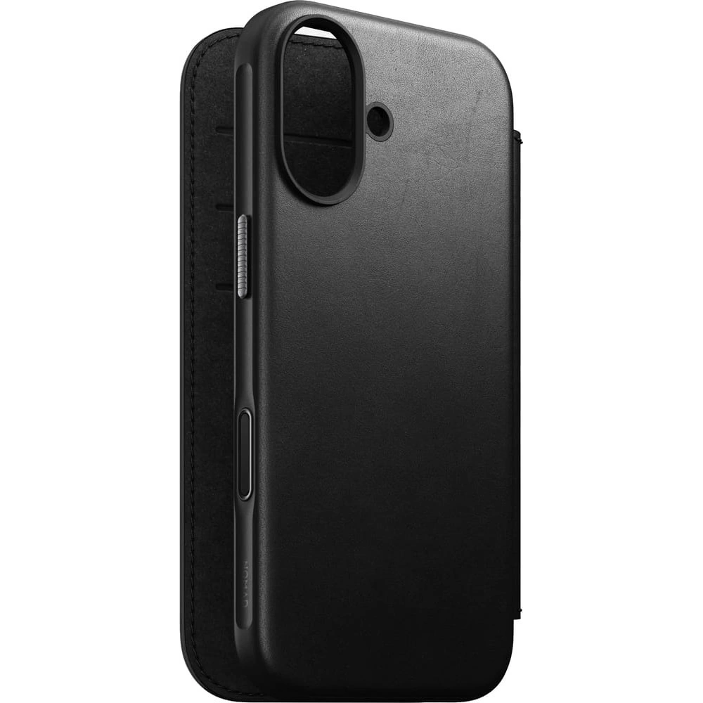 Skórzane etui NOMAD Modern Leather Folio do Apple iPhone 17 kompatybilne z MagSafe (black)