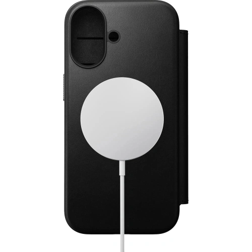 Skórzane etui NOMAD Modern Leather Folio do Apple iPhone 17 kompatybilne z MagSafe (black)