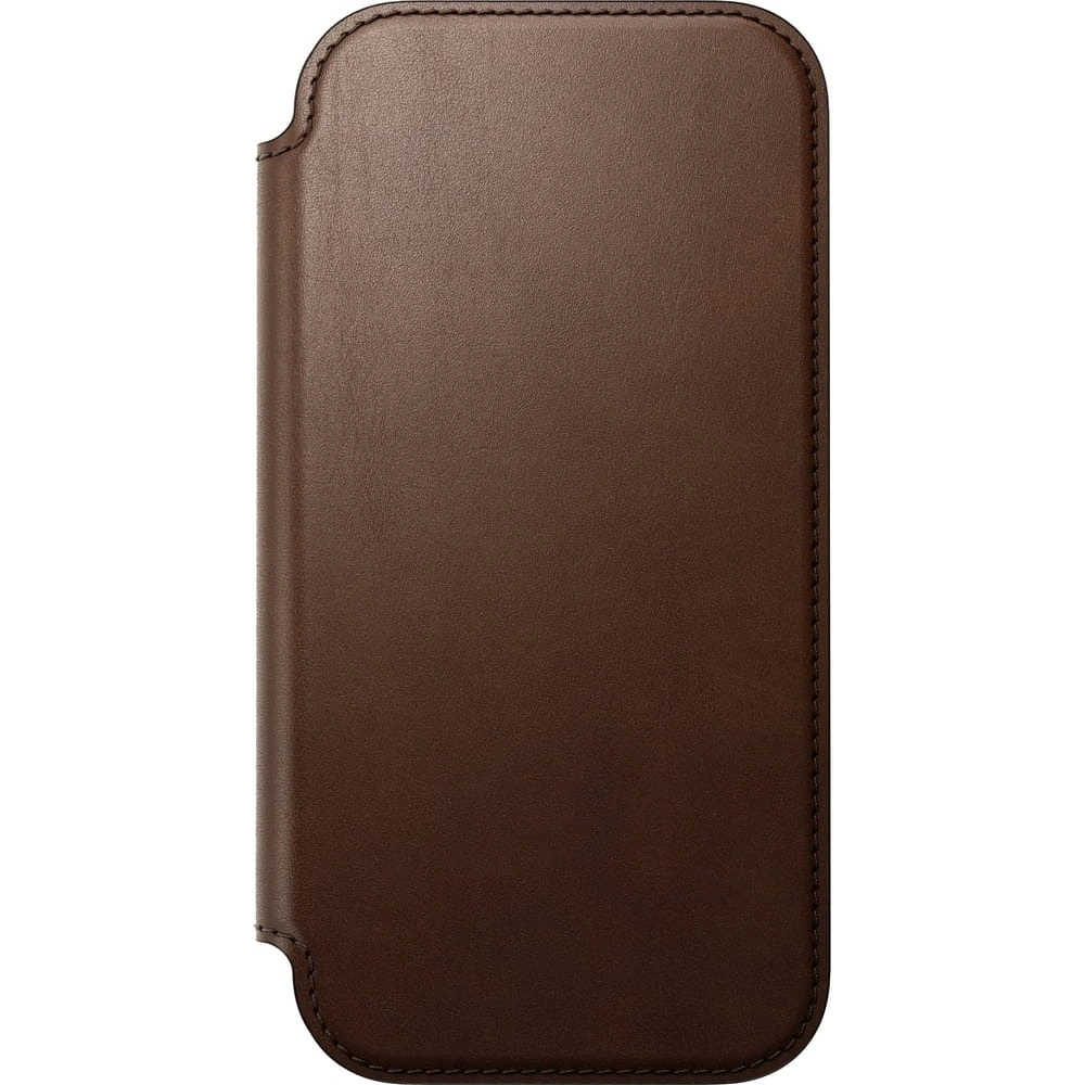 Skórzane etui NOMAD Modern Leather Folio do Apple iPhone 17 kompatybilne z MagSafe (brown)