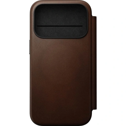 Skórzane etui NOMAD Modern Leather Folio do Apple iPhone 17 Pro kompatybilne z MagSafe (brown)