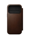 Skórzane etui NOMAD Modern Leather Folio do Apple iPhone 17 Pro kompatybilne z MagSafe (brown)