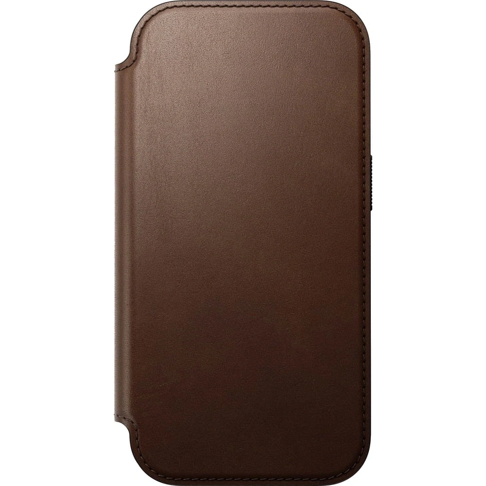 Skórzane etui NOMAD Modern Leather Folio do Apple iPhone 17 Pro kompatybilne z MagSafe (brown)