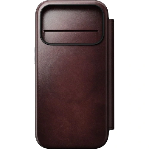 Skórzane etui NOMAD Modern Leather Folio do Apple iPhone 17 Pro kompatybilne z MagSafe, skóra Horween (burgundy)