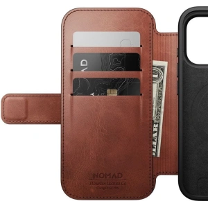 Skórzane etui NOMAD Modern Leather Folio do Apple iPhone 17 Pro kompatybilne z MagSafe, skóra Horween (olde dublin)