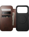 Skórzane etui NOMAD Modern Leather Folio do Apple iPhone 17 Pro Max kompatybilne z MagSafe, skóra Horween (rustic brown)