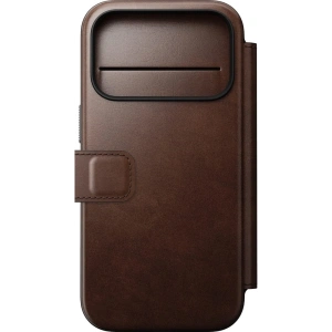 Skórzane etui NOMAD Modern Leather Folio do Apple iPhone 17 Pro kompatybilne z MagSafe, skóra Horween (rustic brown)