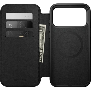 Skórzane etui NOMAD Modern Leather Folio do Apple iPhone 17 Pro Max kompatybilne z MagSafe (black)