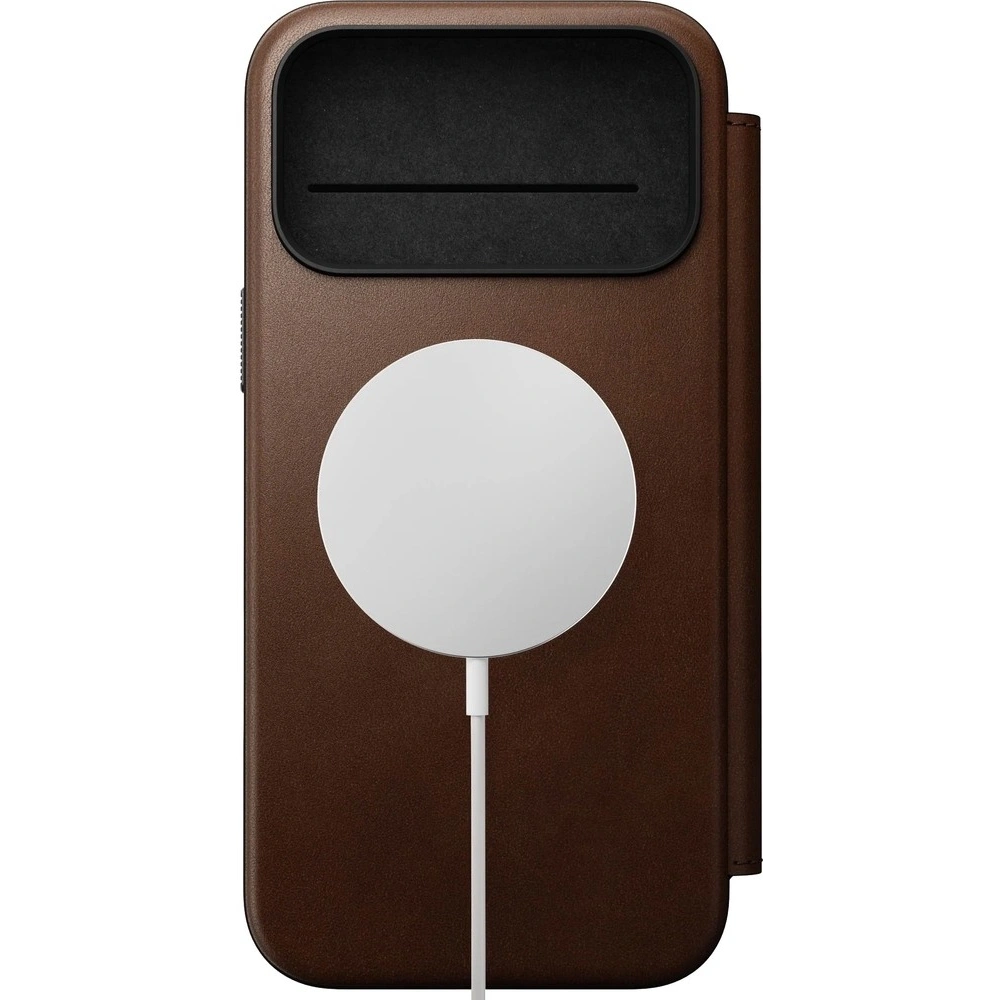 Skórzane etui NOMAD Modern Leather Folio do Apple iPhone 17 Pro Max kompatybilne z MagSafe (brown)