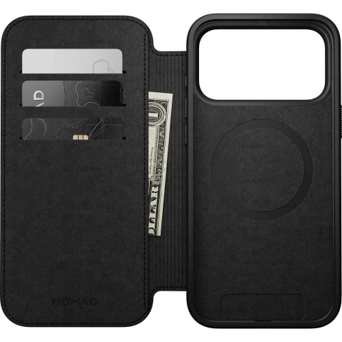 Skórzane etui NOMAD Modern Leather Folio do Apple iPhone 17 Pro Max kompatybilne z MagSafe (english tan-c)