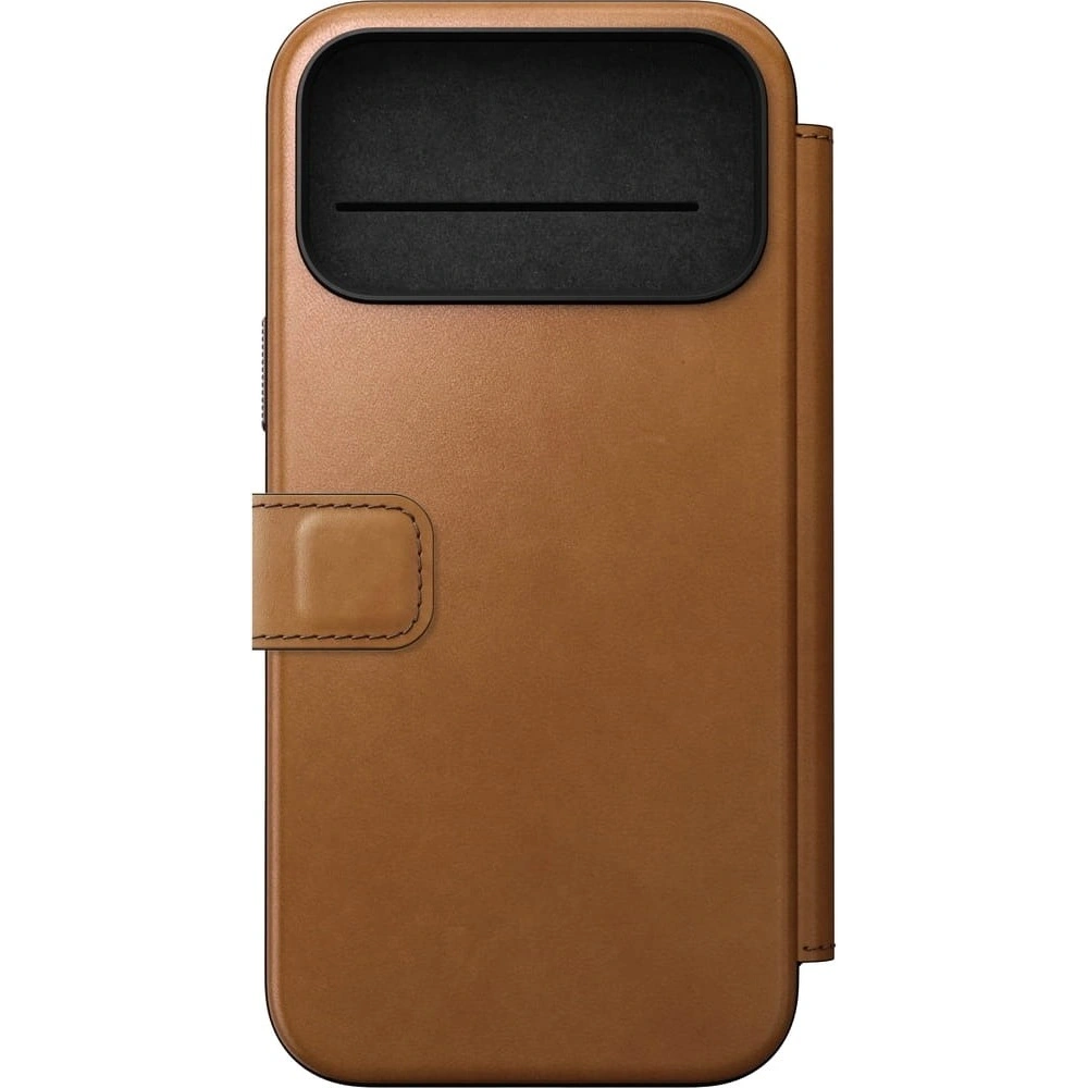 Skórzane etui NOMAD Modern Leather Folio do Apple iPhone 17 Pro Max kompatybilne z MagSafe (english tan-c)