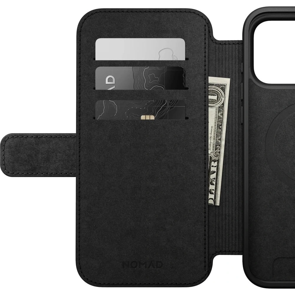 Skórzane etui NOMAD Modern Leather Folio do Apple iPhone 17 Pro Max kompatybilne z MagSafe (english tan-c)