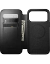 Skórzane etui NOMAD Modern Leather Folio do Apple iPhone 17 Pro Max kompatybilne z MagSafe, skóra Horween (black)